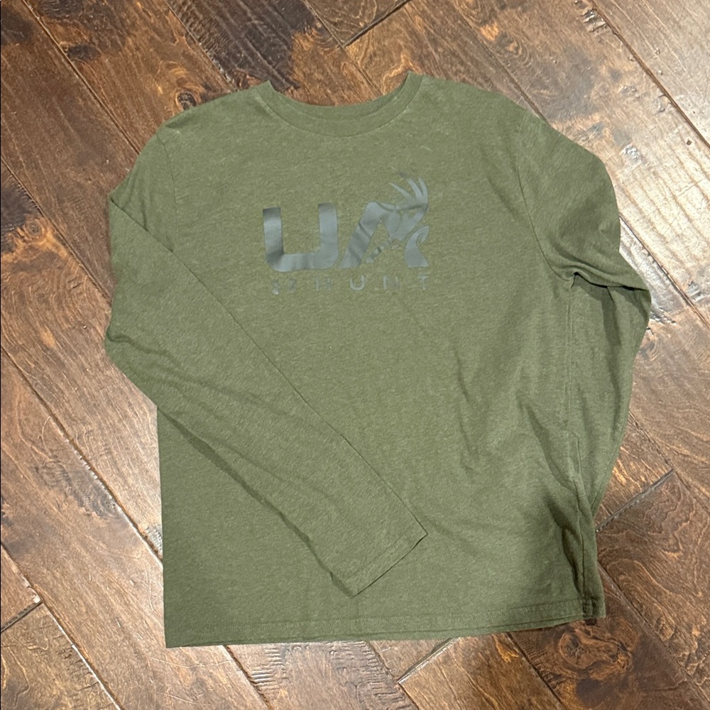 Under Armour boy’s Olive Long Sleeve Tee